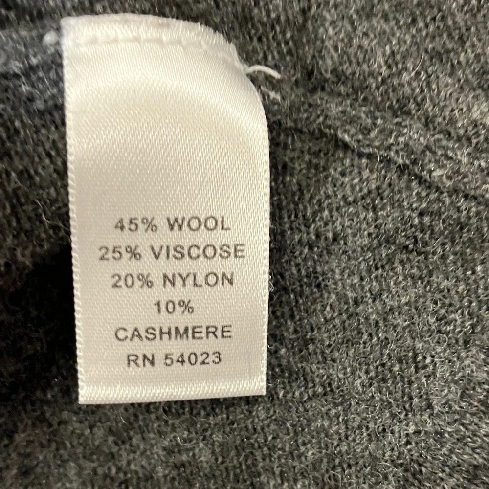 Banana Republic XS cashmere / wool blend heather Gray wm’s cardigan - Picture 3 of 14